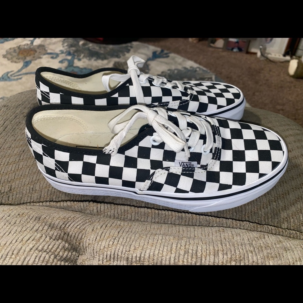 Checkered Vans Womens sz 7